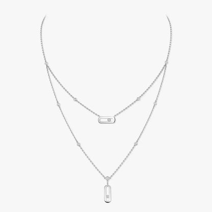 [Avelora]MOVE UNO DOUBLE-PENDANT NECKLACE