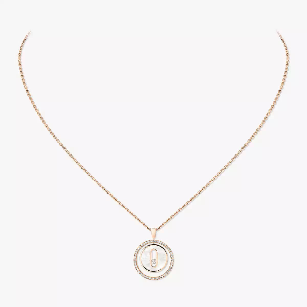 [Avelora]LUCKY MOVE DIAMOND NECKLACE