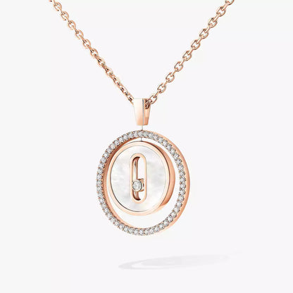 [Avelora]LUCKY MOVE DIAMOND NECKLACE