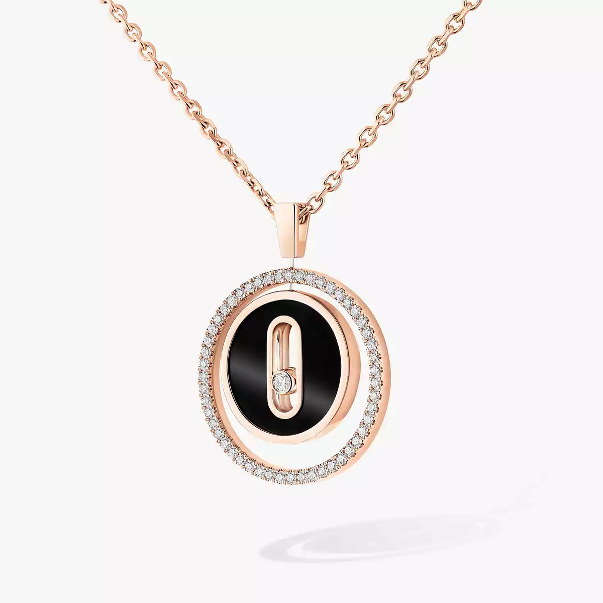 [Avelora]LUCKY MOVE DIAMOND NECKLACE