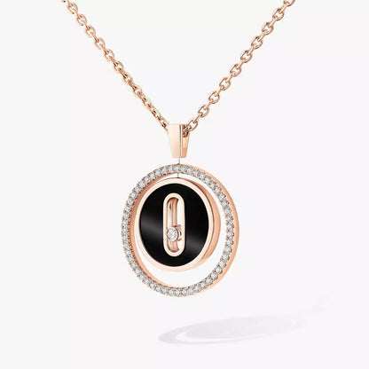 [Avelora]LUCKY MOVE DIAMOND NECKLACE