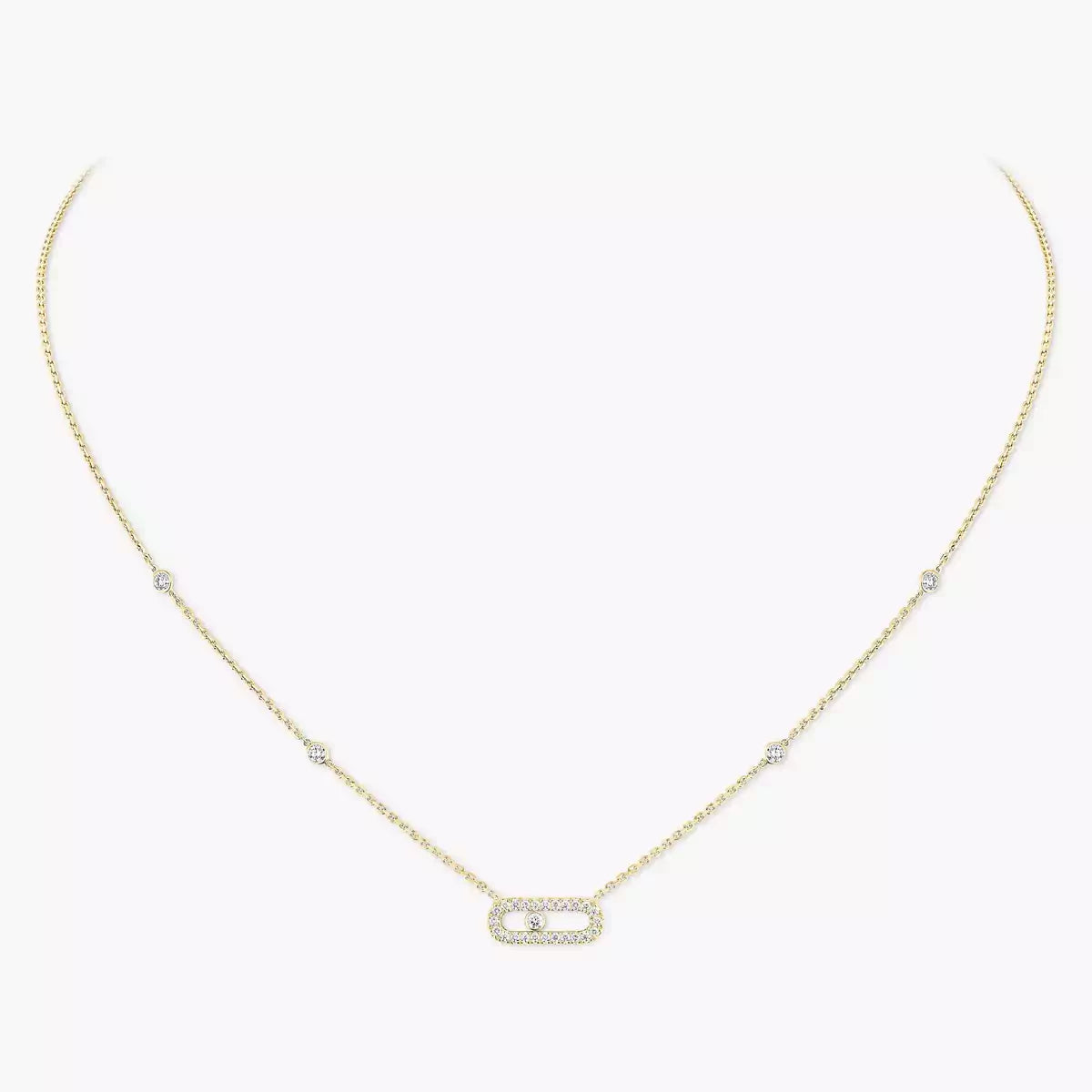 [Avelora Jewelry]Diamond Necklace Move Uno
