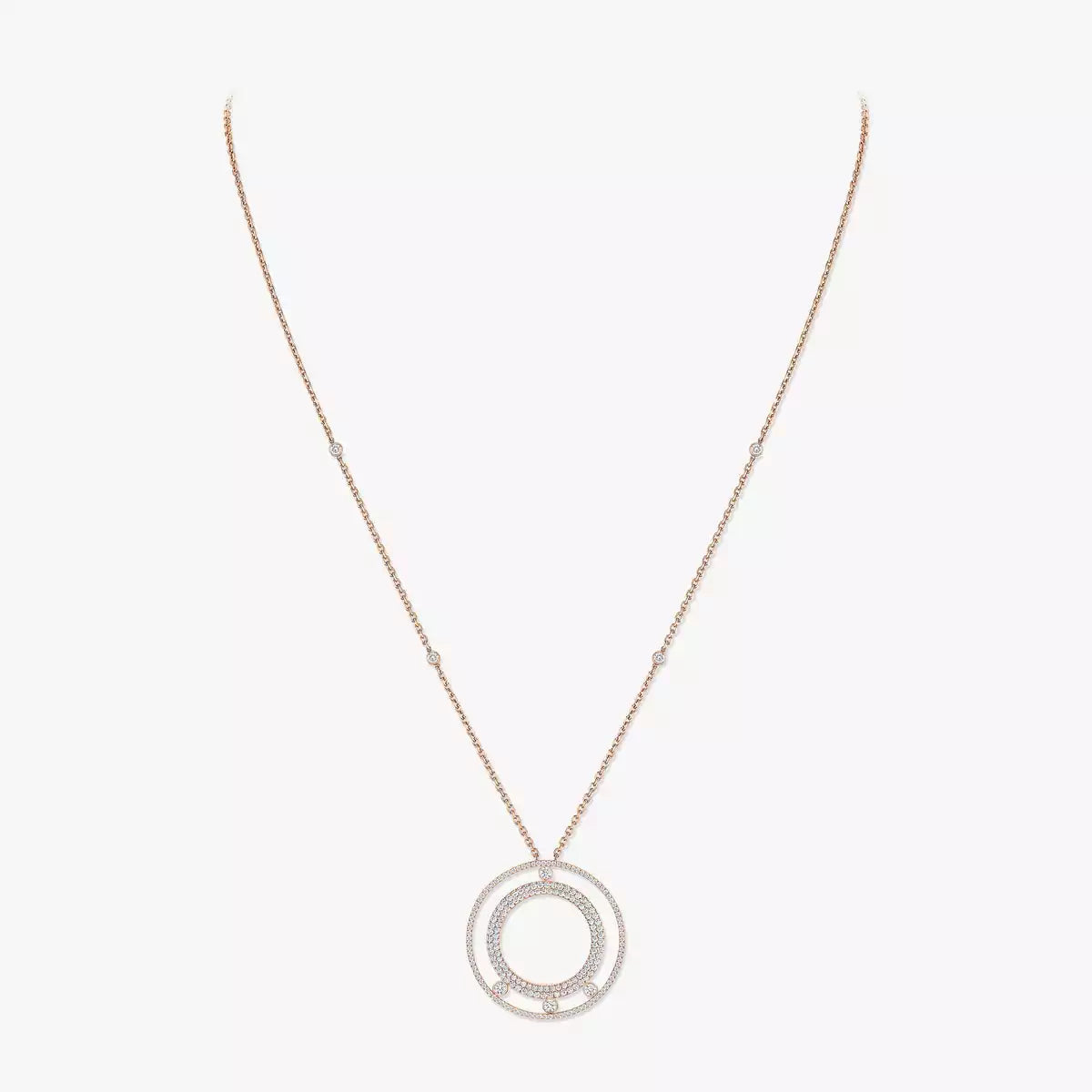 [Avelora]MOVE ROMANE LONG PAVÉ DIAMOND NECKLACE