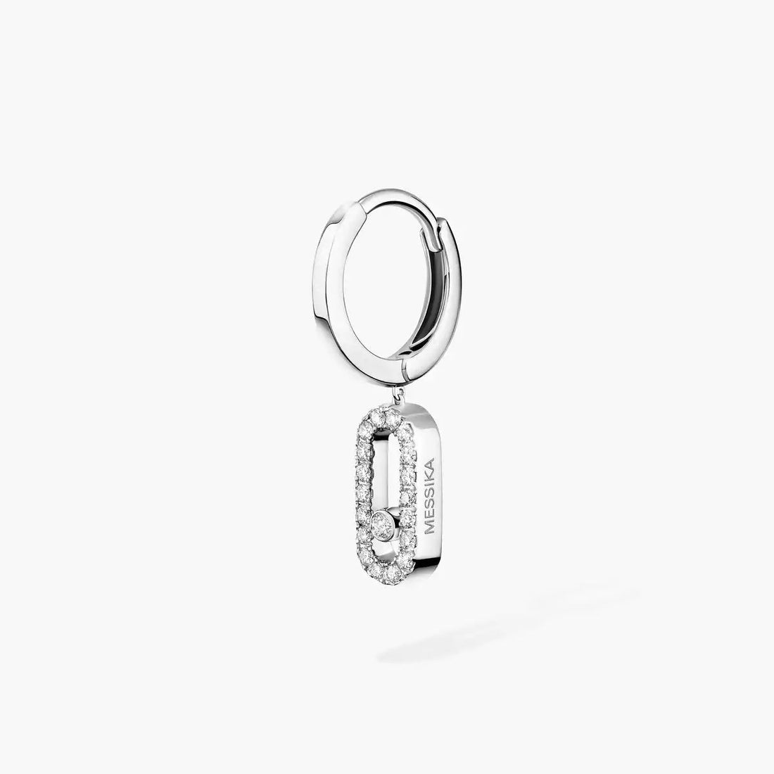 [Avelora Jewelry]Move Uno Single Diamond Hoop Earring
