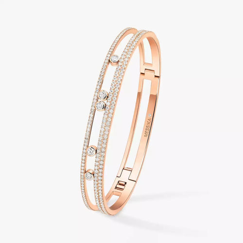 [Avelora]MOVE ROMANE PAVÉ DIAMOND BANGLE BRACELET