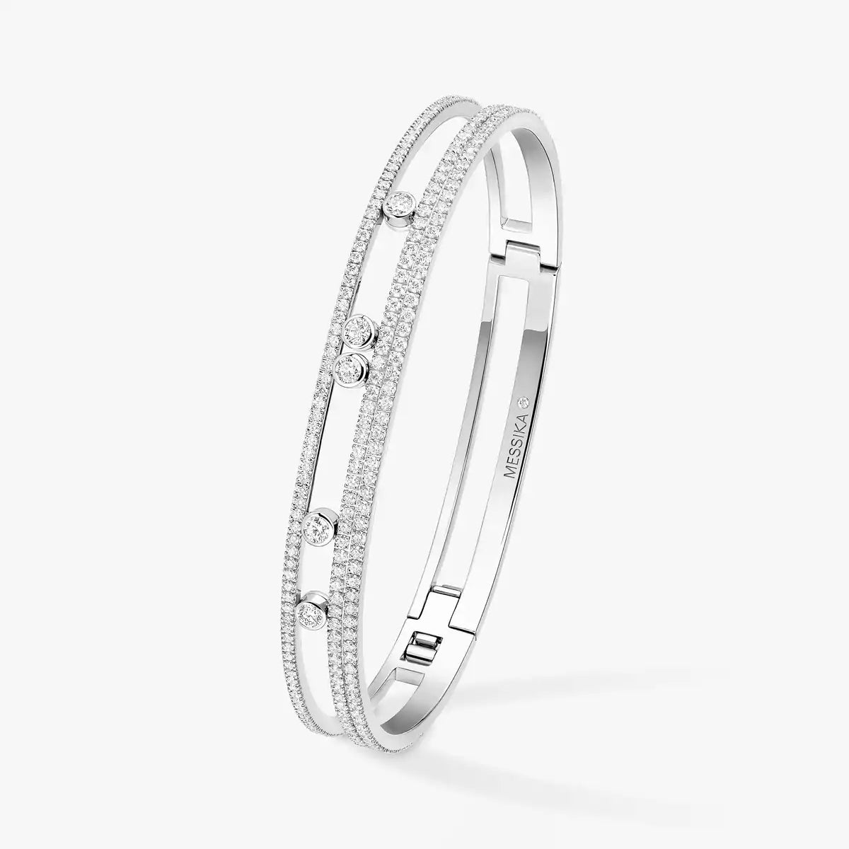 [Avelora]MOVE ROMANE PAVÉ DIAMOND BANGLE BRACELET