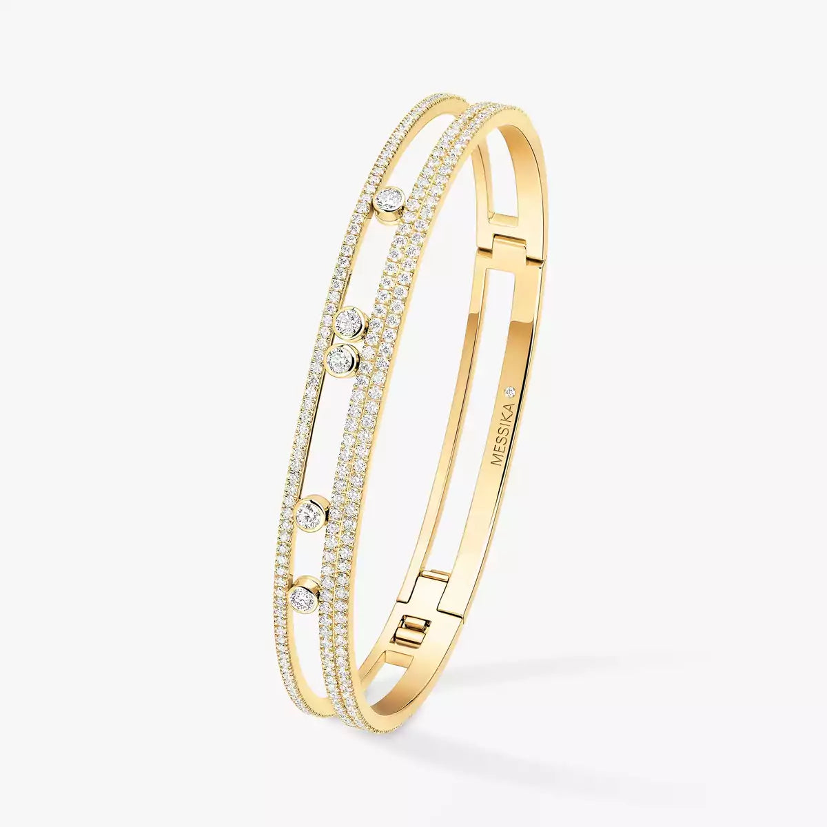 [Avelora]MOVE ROMANE PAVÉ DIAMOND BANGLE BRACELET