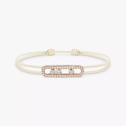 [Avelora]CARE(S) PAVÉ CORD BRACELET
