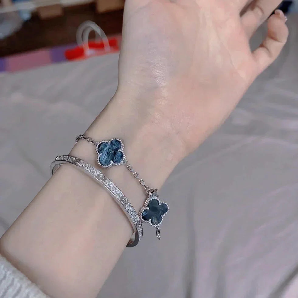 [Avelora Jewelry ]CLOVER 5 MOTIF PIETERSITE BRACELET COLLECTION