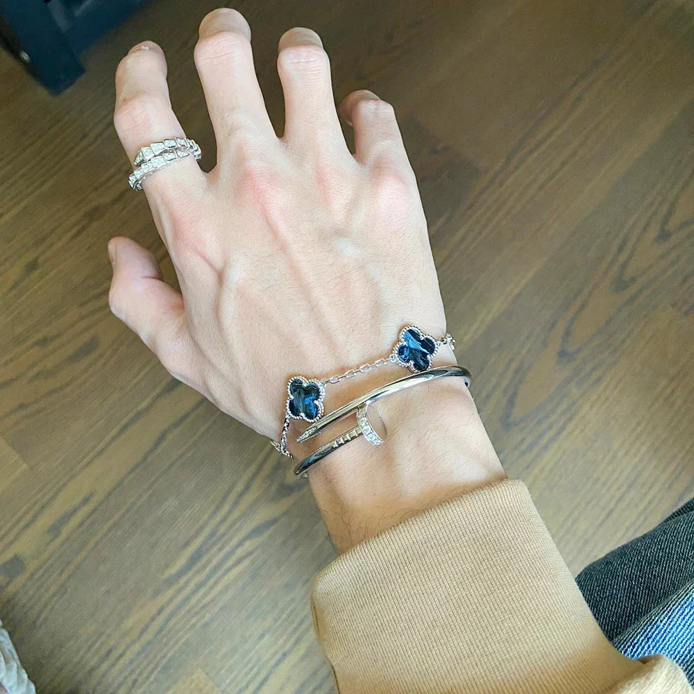 [Avelora Jewelry ]CLOVER 5 MOTIF PIETERSITE BRACELET COLLECTION