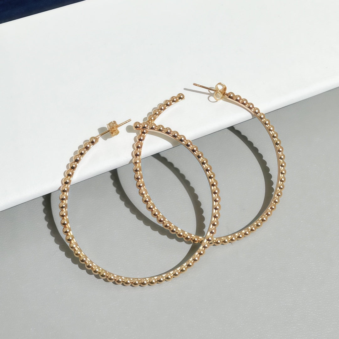 [Avelora Jewelry] SMOOTH BEAD STUD EARRINGS