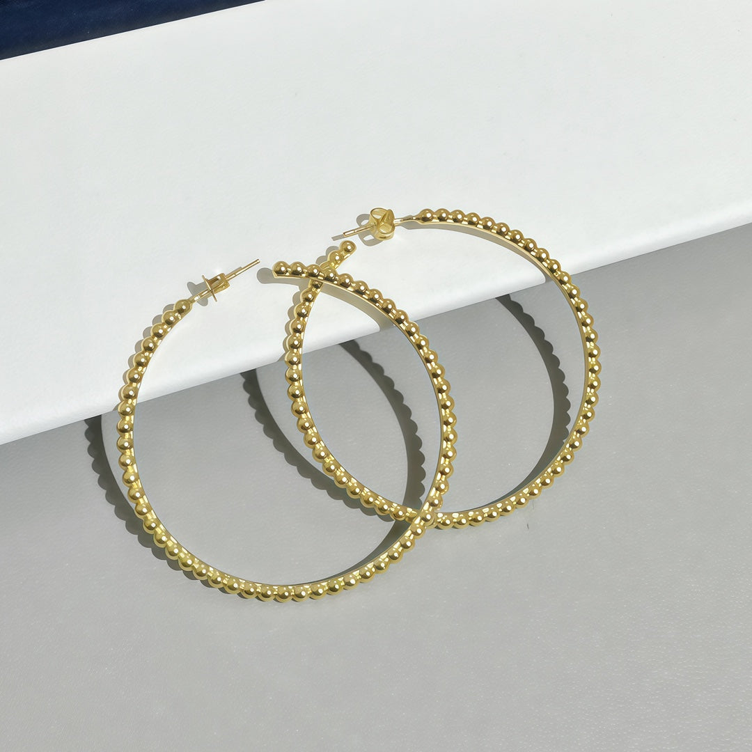 [Avelora Jewelry] SMOOTH BEAD STUD EARRINGS