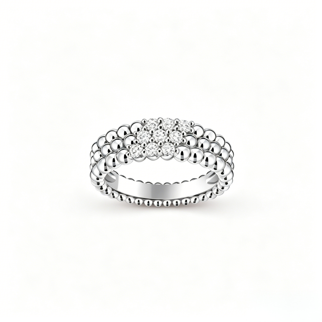 [Avelora Jewelry] THREE-ROW DIAMOND RING
