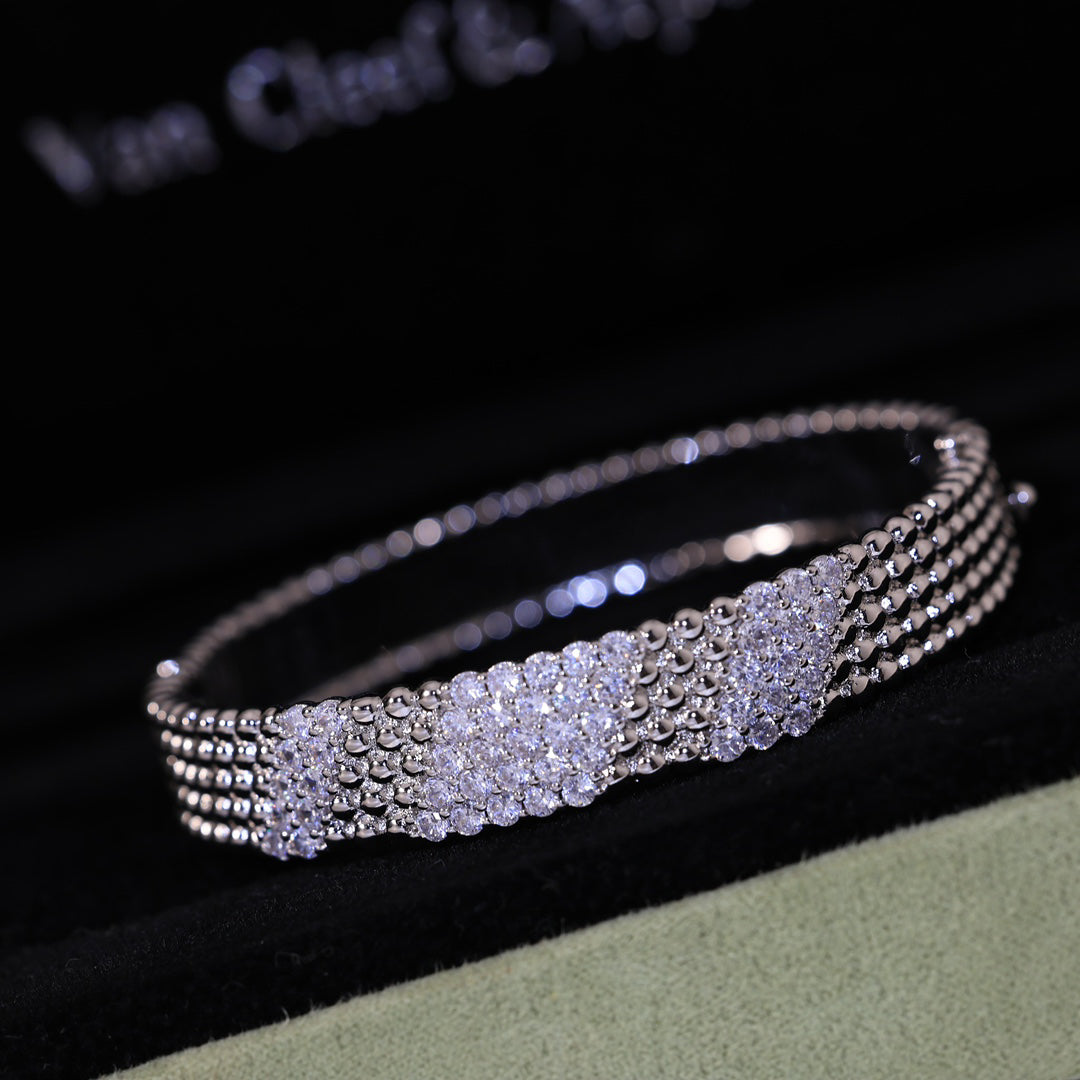 [Avelora Jewelry]  FIVE-ROW DIAMOND BRACELET