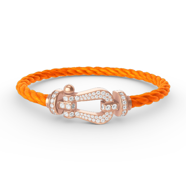 [Avelora]FORCE LARGE HORSESHOE FULL DIAMOND BRACELET - ROSE GOLD
