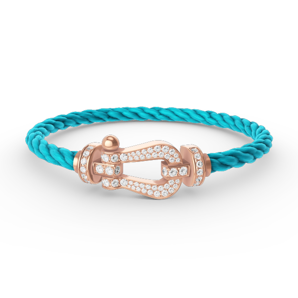 [Avelora]FORCE LARGE HORSESHOE FULL DIAMOND BRACELET - ROSE GOLD