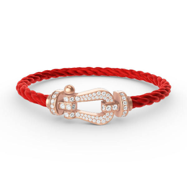 [Avelora Jewelry ]FORCE LARGE HORSESHOE FULL DIAMOND BRACELET ROSE GOLD