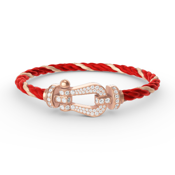 [Avelora]FORCE LARGE HORSESHOE FULL DIAMOND BRACELET - ROSE GOLD