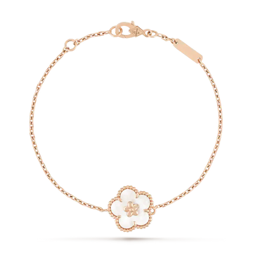 [Avelora Jewelry ]LUCKY WHITE MOP PLUM BLOSSOM  BRACELET