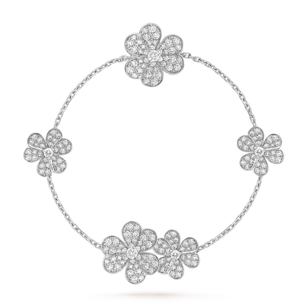 [Avelora Jewelry ]FRIVOLE SILVER 5 FLOWERS BRACELET