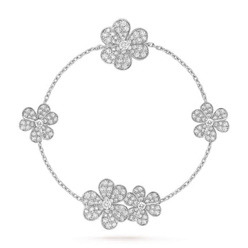 [Avelora Jewelry ]FRIVOLE SILVER 5 FLOWERS BRACELET