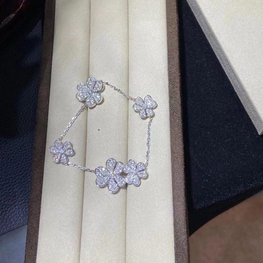 [Avelora Jewelry ]FRIVOLE SILVER 5 FLOWERS BRACELET