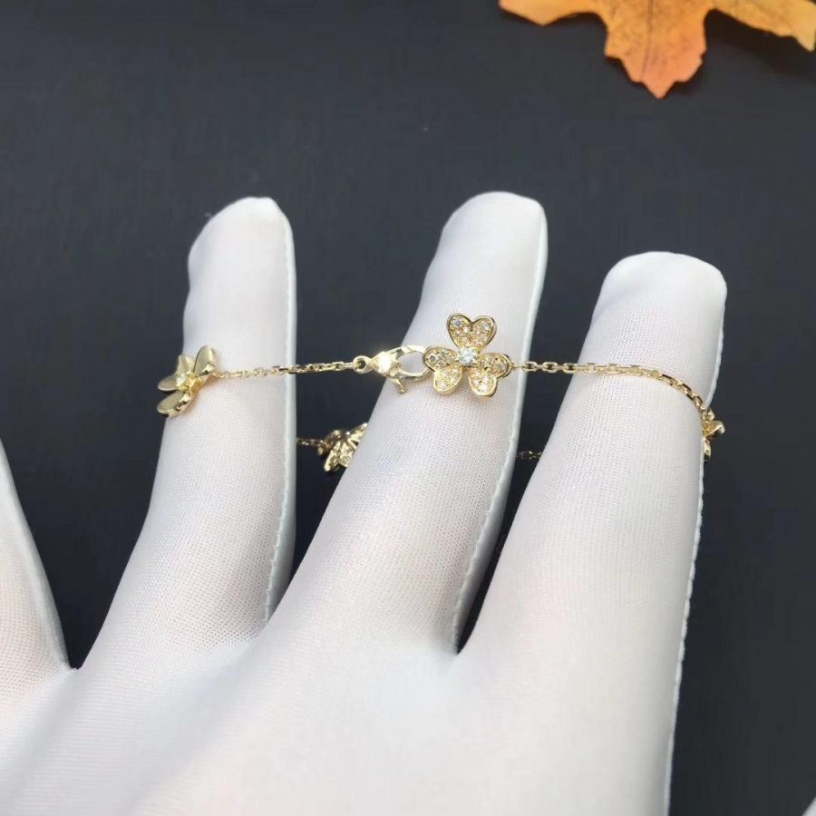 [Avelora Jewelry ]FRIVOLE GOLD 5 FLOWERS BRACELET