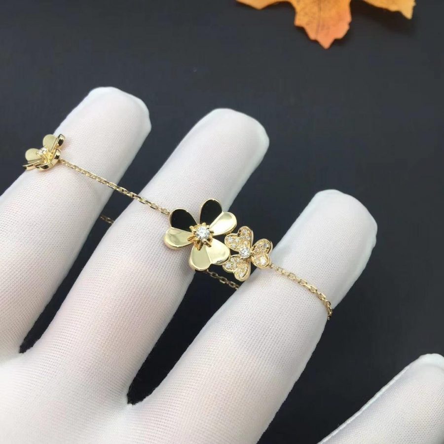 [Avelora Jewelry ]FRIVOLE GOLD 5 FLOWERS BRACELET