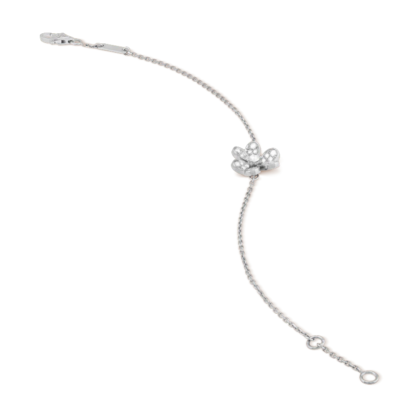 [Avelora Jewelry ]FRIVOLE SILVER FLOWER DIAMOND BRACELET