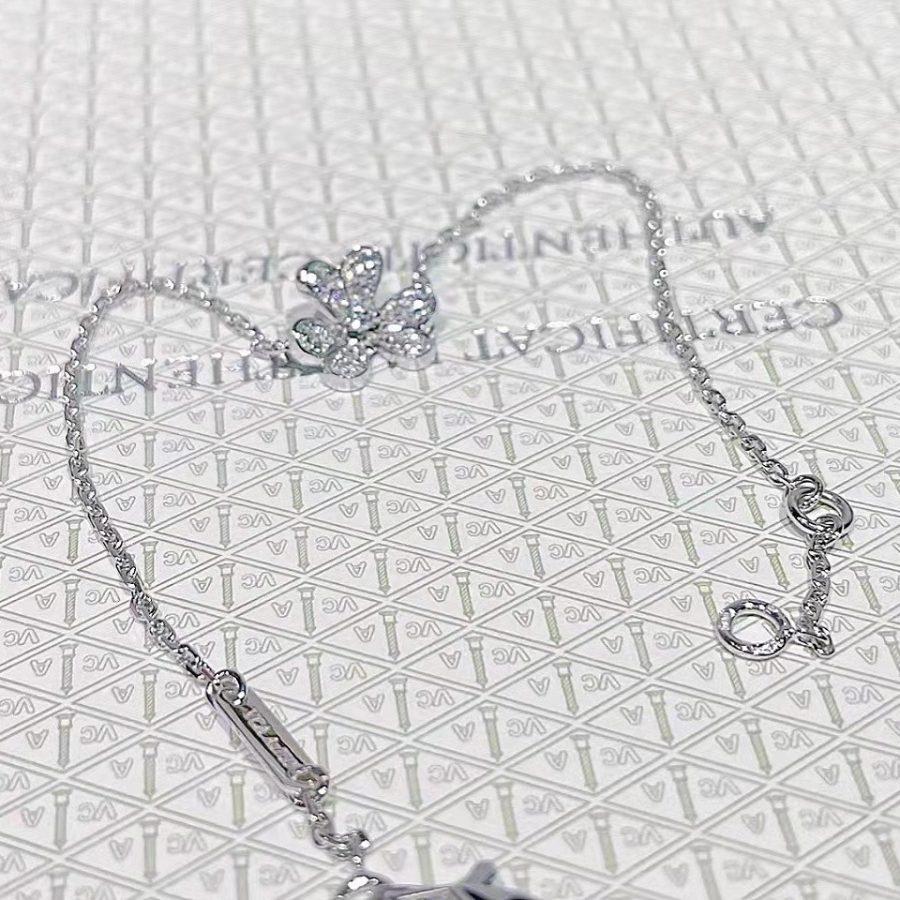 [Avelora Jewelry ]FRIVOLE SILVER FLOWER DIAMOND BRACELET