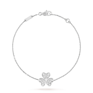 [Avelora Jewelry ]FRIVOLE SILVER FLOWER DIAMOND BRACELET