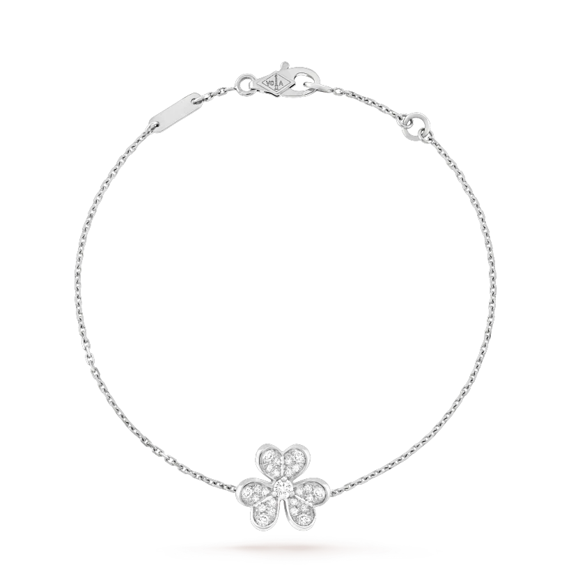 [Avelora Jewelry ]FRIVOLE SILVER FLOWER DIAMOND BRACELET