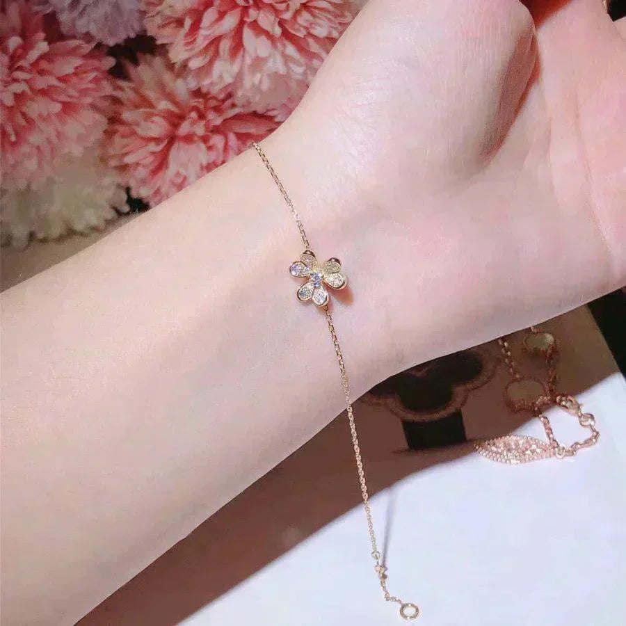 [Avelora Jewelry ]FRIVOLE GOLD FLOWER DIAMOND BRACELET