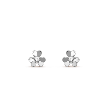 [Avelora Jewelry ]FRIVOLE MINI SILVER FLOWER EARRINGS