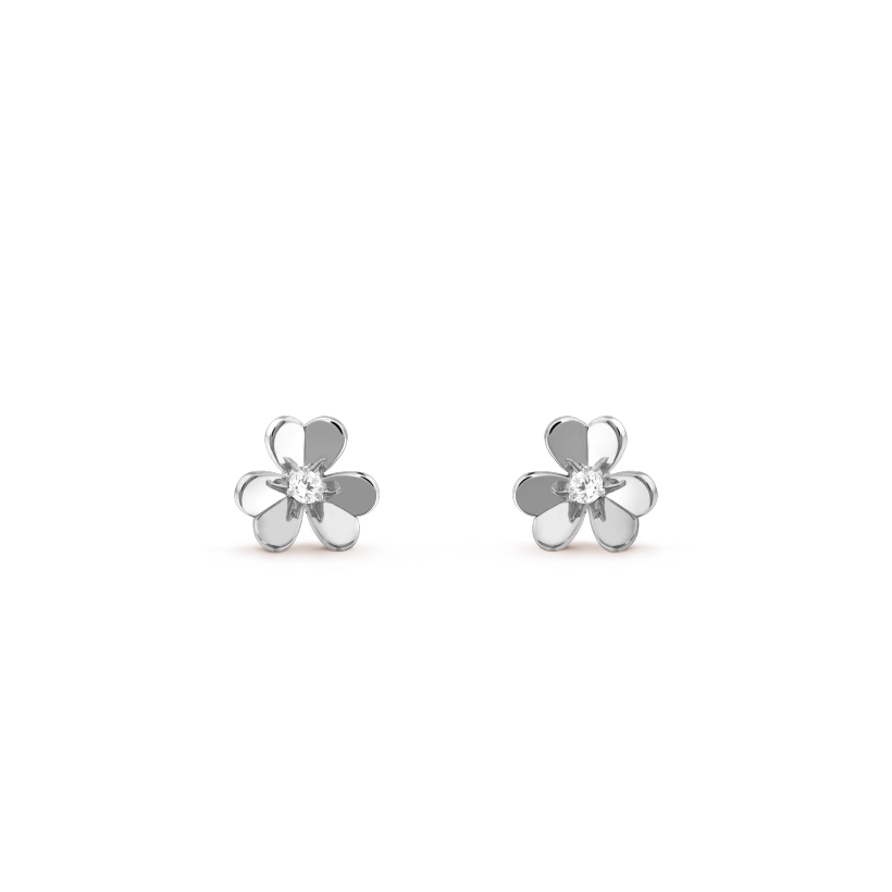 [Avelora Jewelry ]FRIVOLE MINI SILVER FLOWER EARRINGS