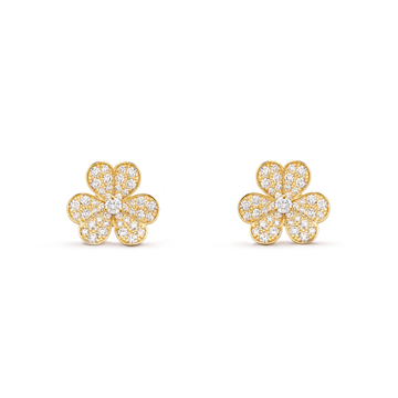 [Avelora Jewelry ]FRIVOLE GOLD FLOWER DIAMOND EARRINGS