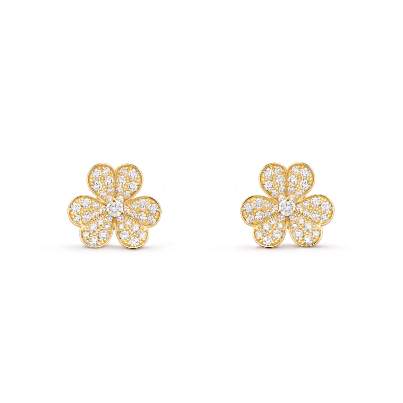 [Avelora Jewelry ]FRIVOLE GOLD FLOWER DIAMOND EARRINGS