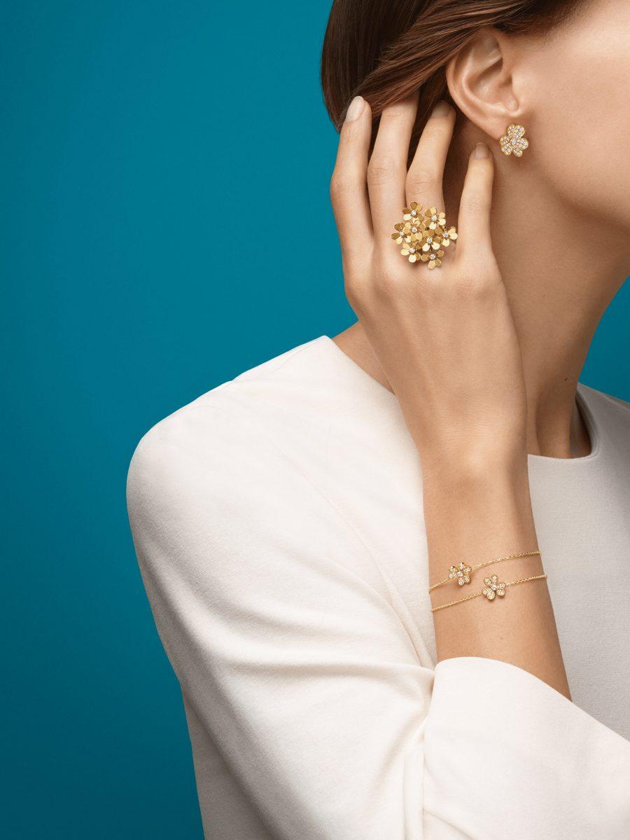 [Avelora Jewelry ]FRIVOLE GOLD FLOWER DIAMOND EARRINGS
