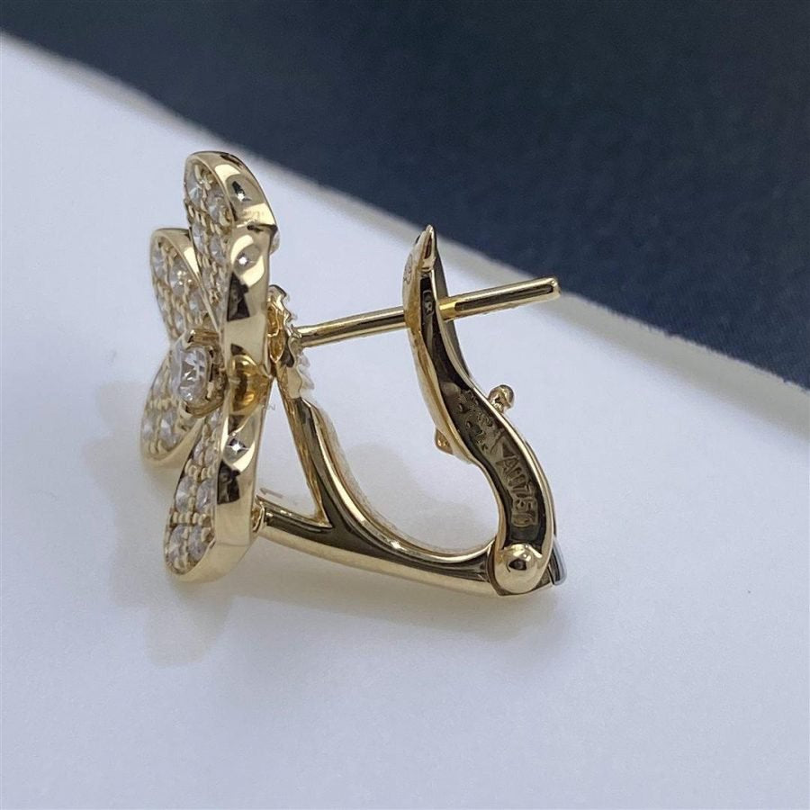 [Avelora Jewelry ]FRIVOLE GOLD FLOWER DIAMOND EARRINGS
