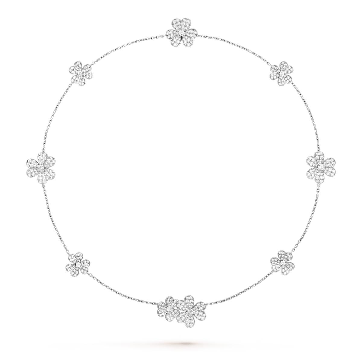 [Avelora Jewelry ]FRIVOLE SILVER 9 FLOWERS NECKLACE
