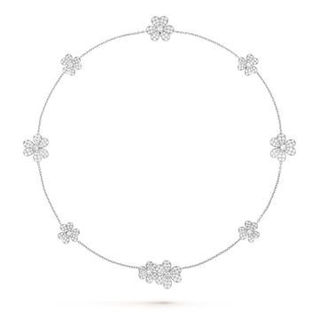 [Avelora Jewelry ]FRIVOLE SILVER 9 FLOWERS NECKLACE