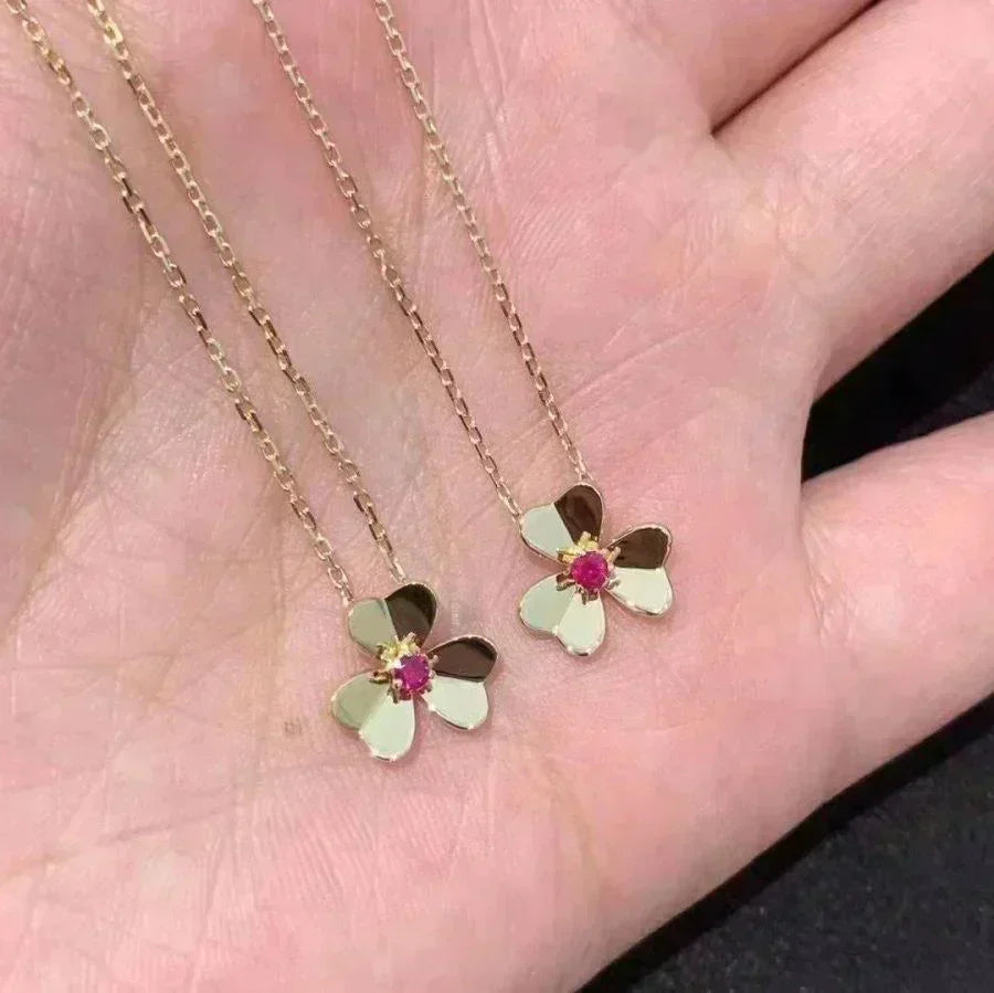 [Avelora]FRIVOLE FLORAL CHARM NECKLACE