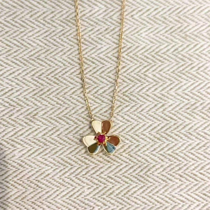 [Avelora]FRIVOLE FLORAL CHARM NECKLACE
