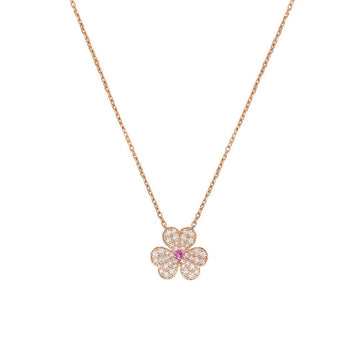 [Avelora Jewelry ]FRIVOLE ROSE GOLD FLOWER DIAMOND NECKLACE