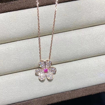 [Avelora]PAVÉ DIAMOND BUTTERFLY CHARM NECKLACE