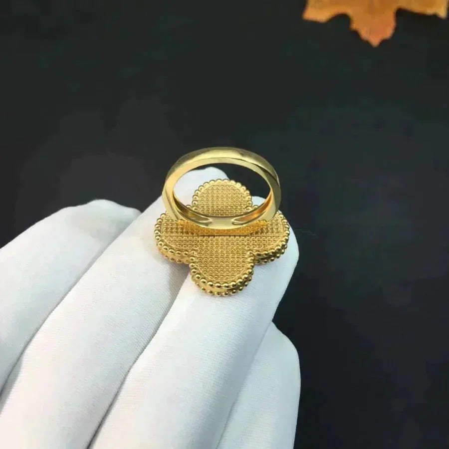 [Avelora Jewelry ]CLOVER MALACHITE RING