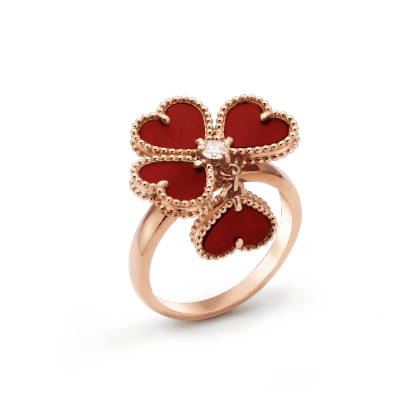 [Avelora Jewelry ]SWEET CLOVER CARNELIAN RING
