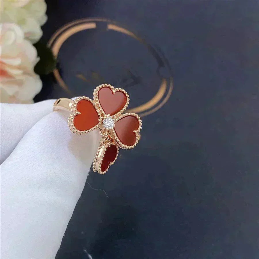[Avelora Jewelry ]SWEET CLOVER CARNELIAN RING