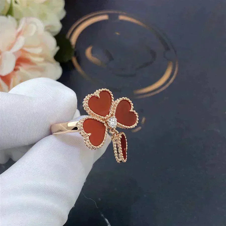 [Avelora Jewelry ]SWEET CLOVER CARNELIAN RING
