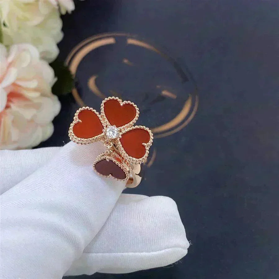 [Avelora Jewelry ]SWEET CLOVER CARNELIAN RING